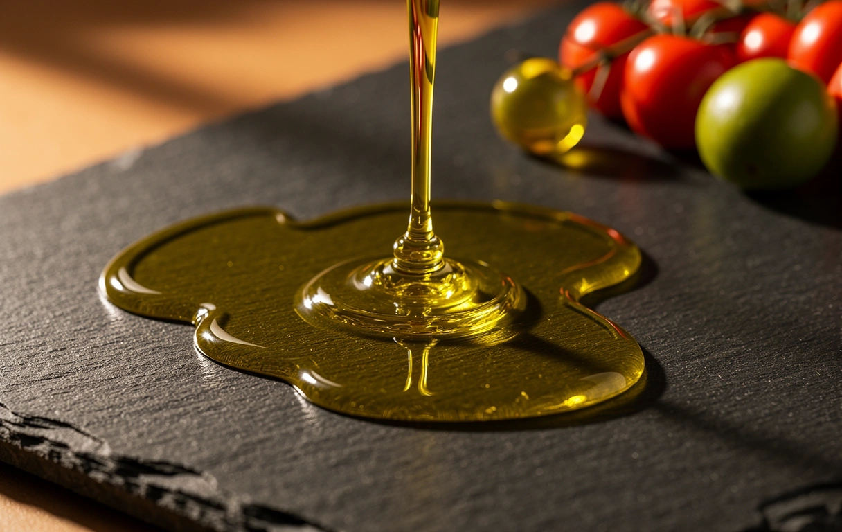 Aceite de oliva textura